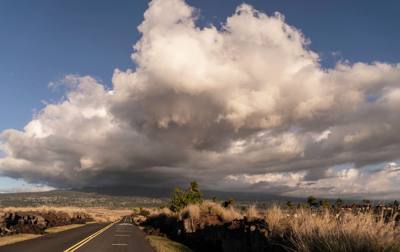 Highway across the Big Island of Hawaii, representing the island's Belt Road loop drive