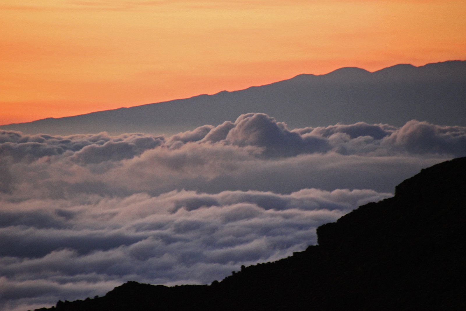 Sunrise over Haleakala crater, Maui