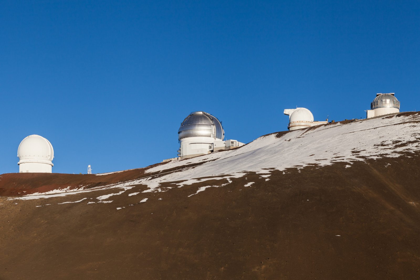 Observatories at the summit of Mauna Kea, Big Island of Hawaii